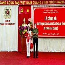 Bình Thuận: Lần đầu có nữ phó Công an thành phố Phan Thiết