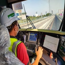 Tàu Nhổn - ga Hà Nội chạy thử tốc độ 80 km/h