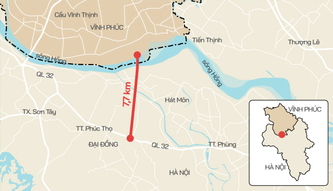 Hà Nội chuẩn bị xây cầu Vân Phúc qua sông Hồng