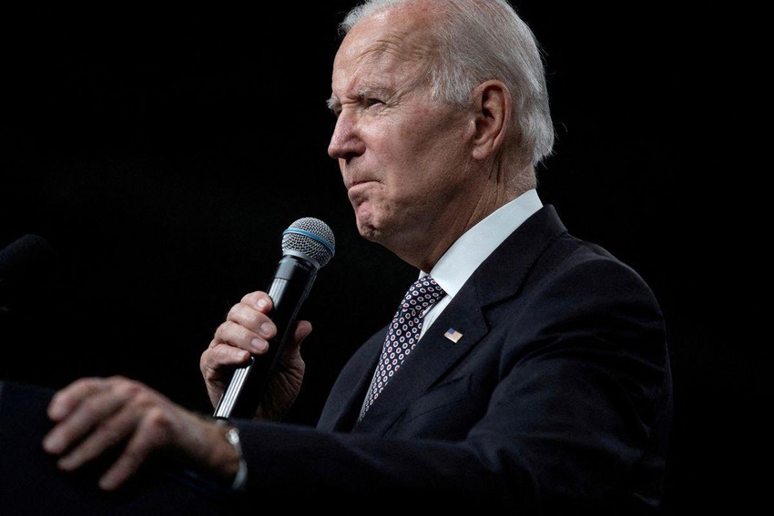 Tổng thống Mỹ Joe Biden phát biểu tại thành phố Poughkeepsie, bang New York (Mỹ) ngày 6-10